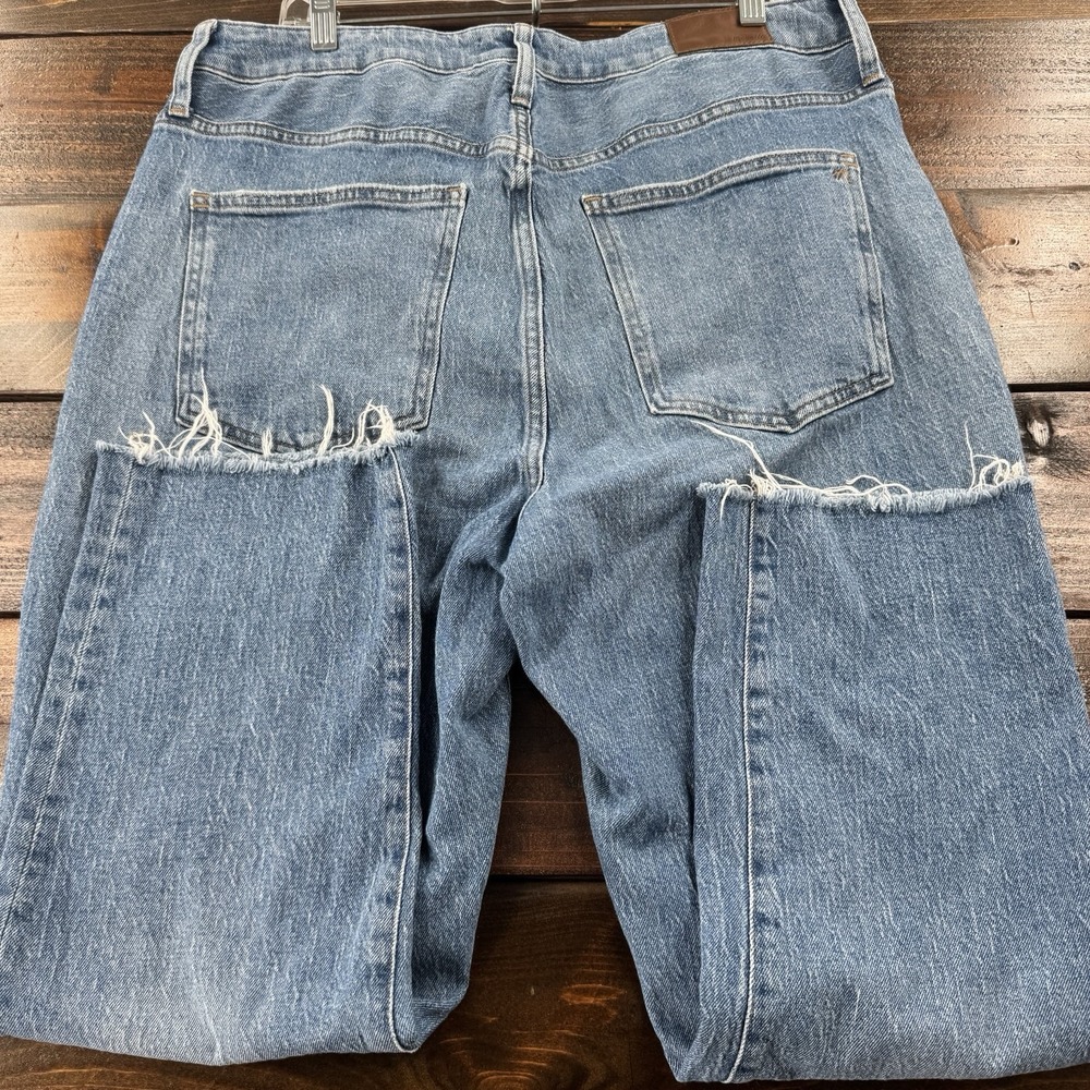 Madewell Jeans Womens Perfect Vintage Crop Jean Denim Distressed‎ 30 Actual 34" - Picture 8 of 15